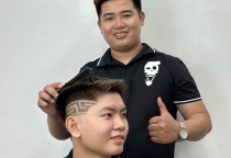 Low Fade Kết Hợp Với Hair Tattoo Hoạ Tiết H&igrave;nh Học (Geometric)
